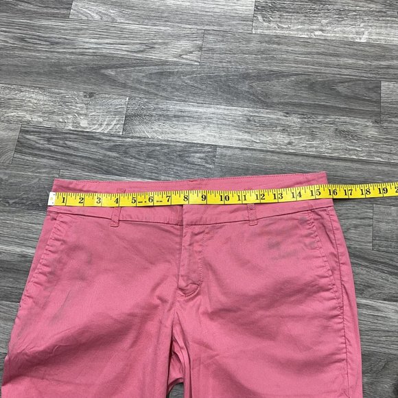 KUT FROM THE KLOTH Taylor Crop Trouser Mid Rise Pink Casual Pants Women's Size 6 - Picture 11 of 14